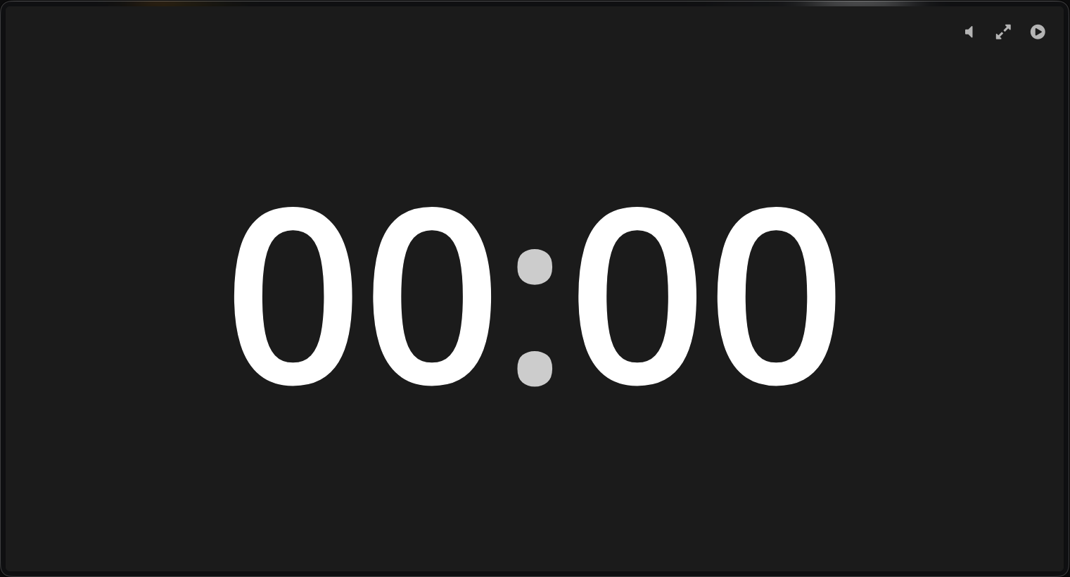 Showtime countdown timer interface